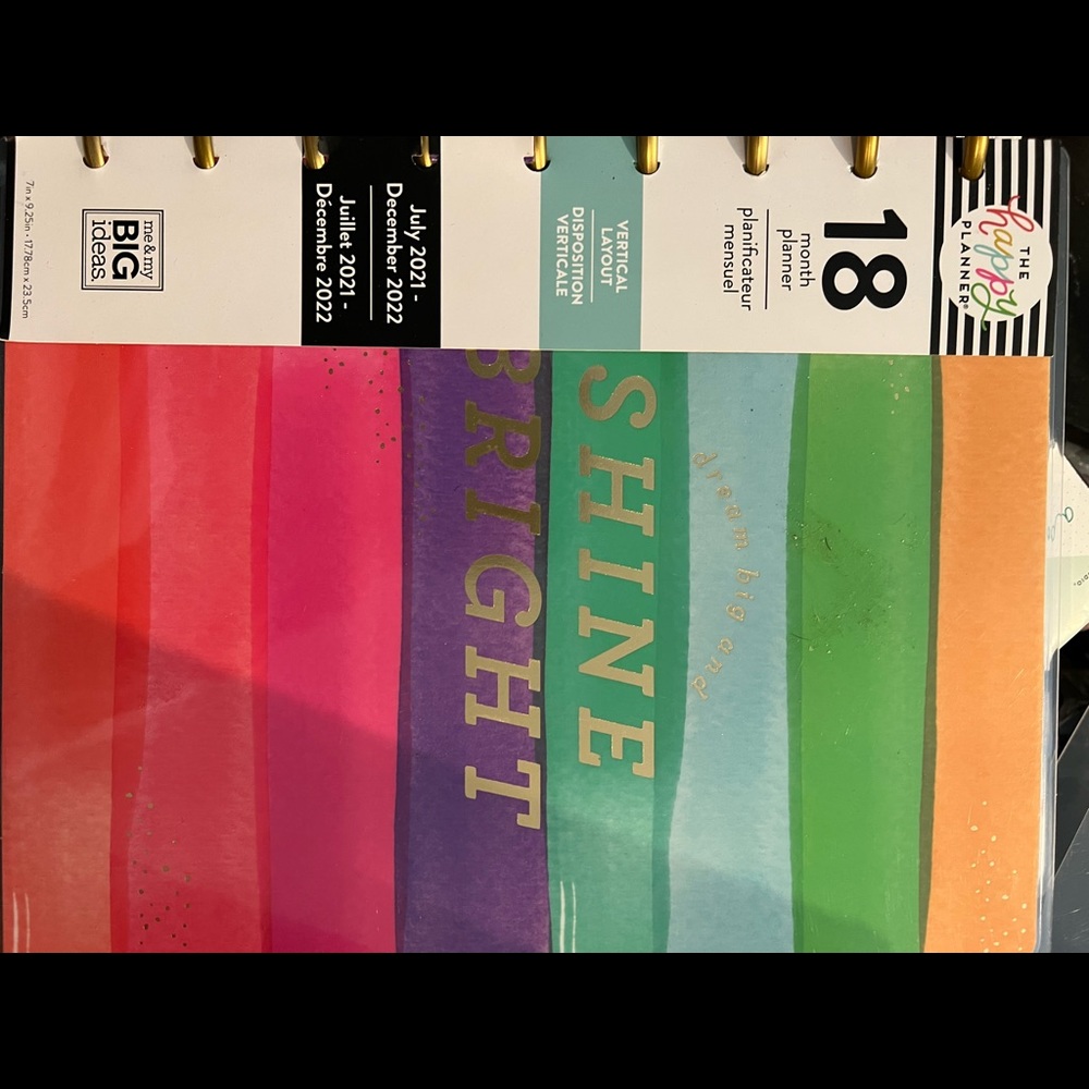 Happy Planner Classic 18mo planner 7/21-12/22
